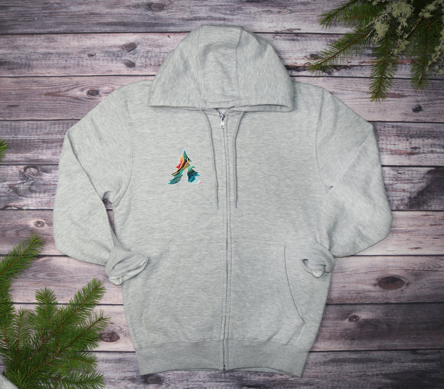 Arctic Cosmos Midweight Zip-Up Hoodie