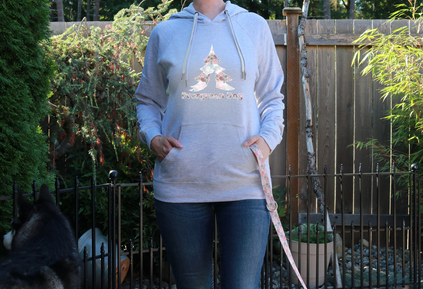 Blooming Elegance Lightweight Terry Pull-Over Hoodie