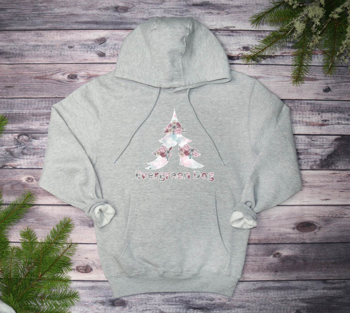 Blooming Elegance Midweight Pull-Over Hoodie