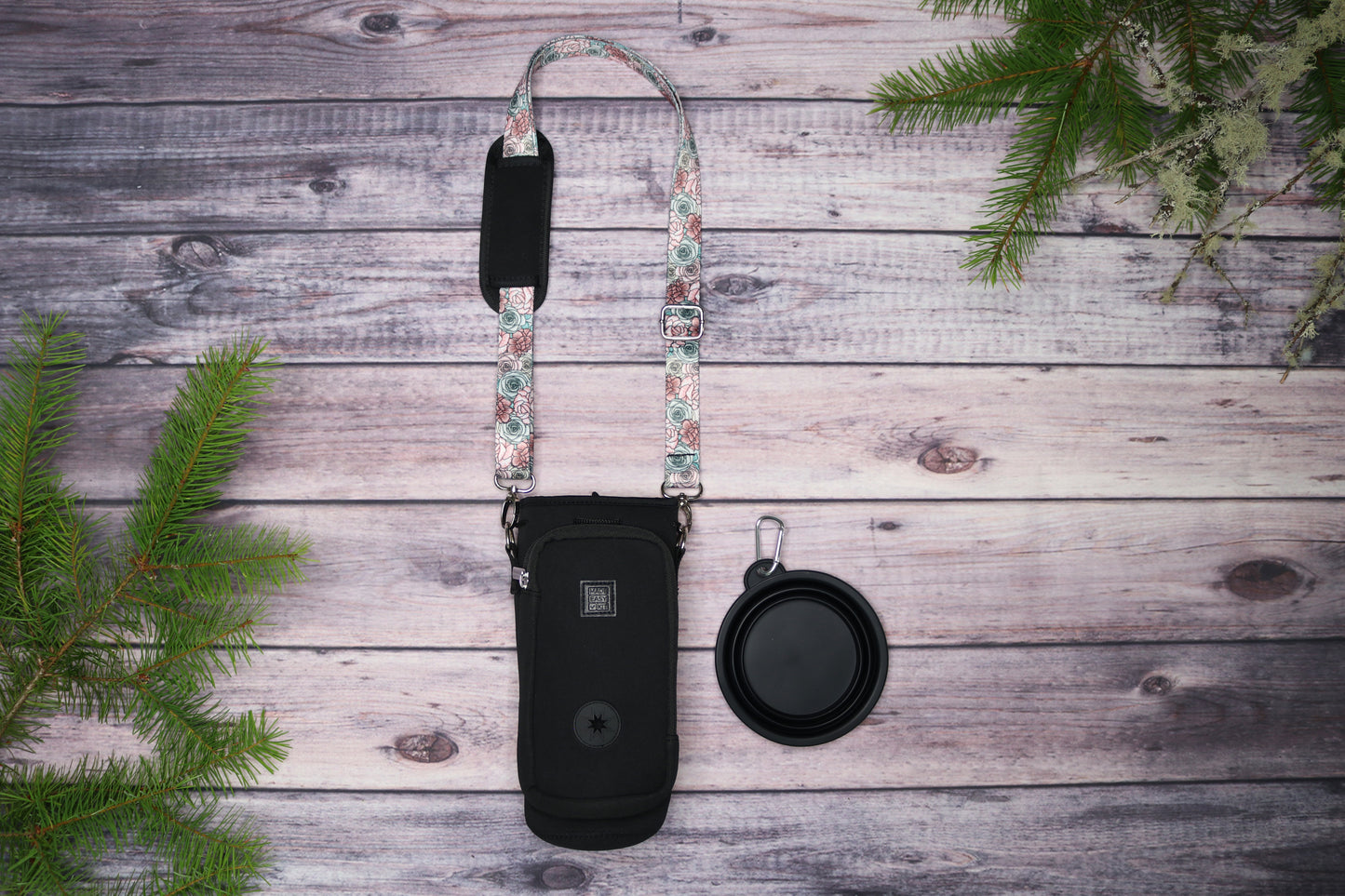 Blooming Elegance Water Bottle Crossbody