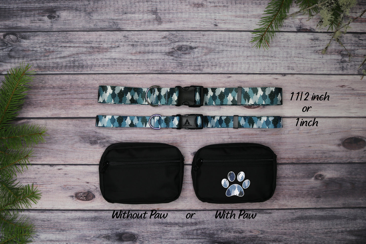 Blue Camo Trees Fanny Pack