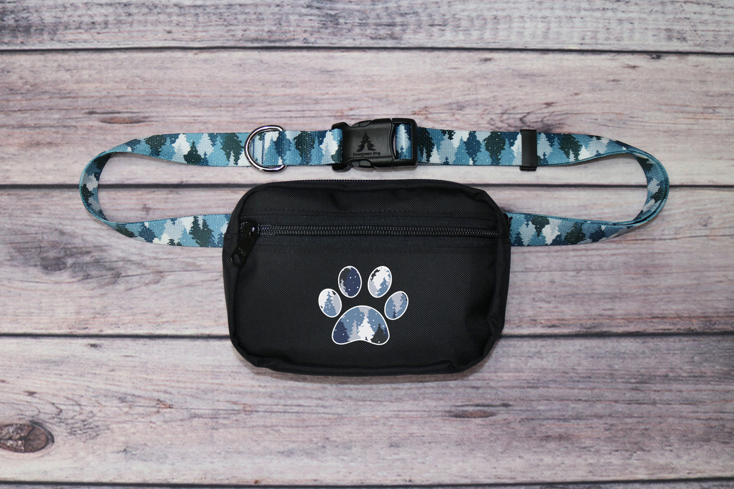 Blue Camo Trees Fanny Pack