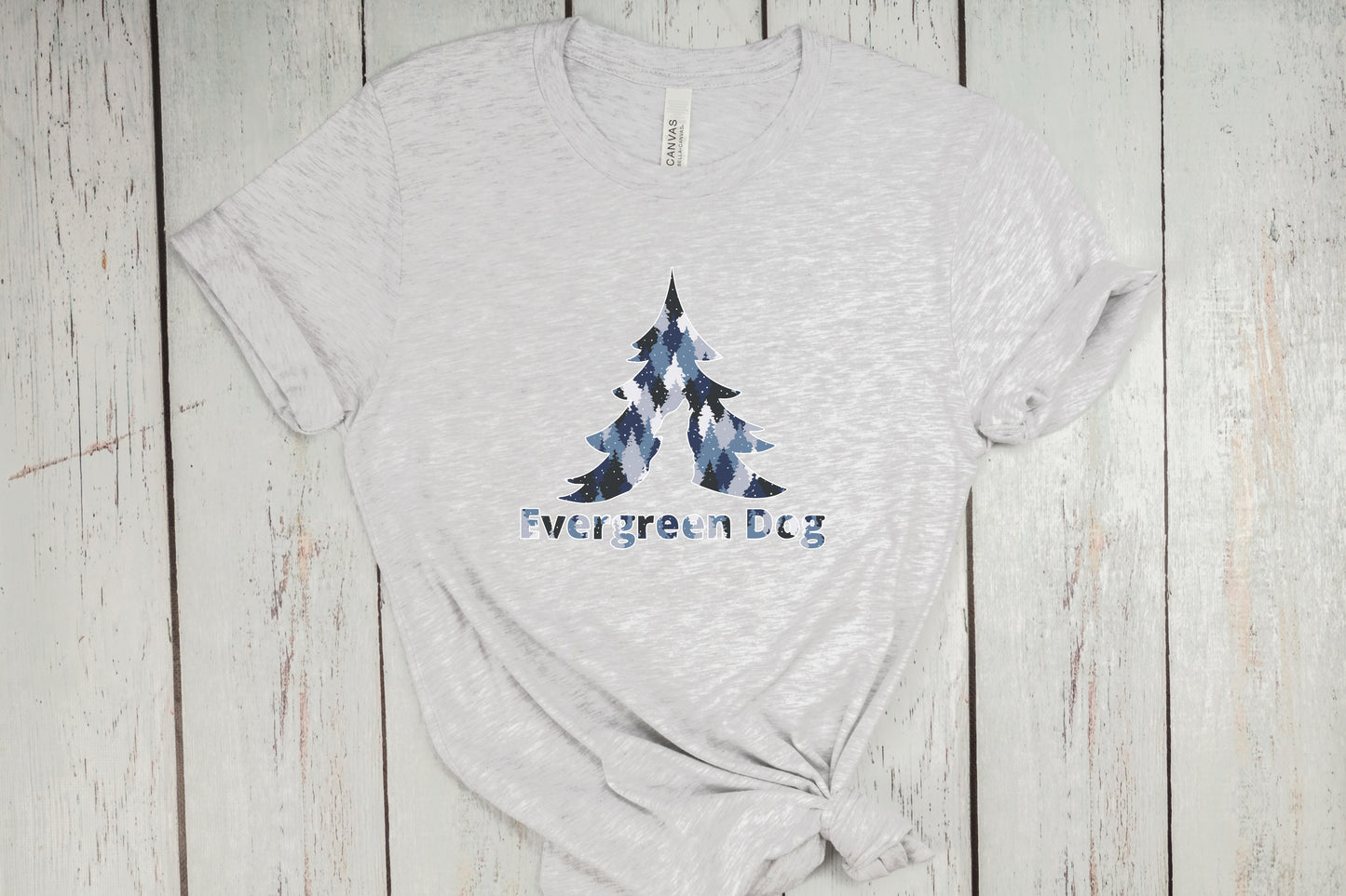 Blue Camo Trees T-Shirt