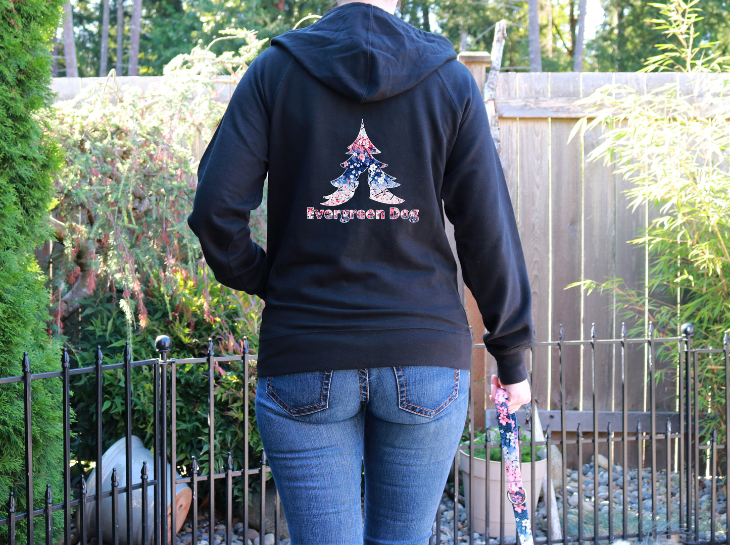 Cherry Blossom Dreams Lightweight Terry Zip-Up Hoodie