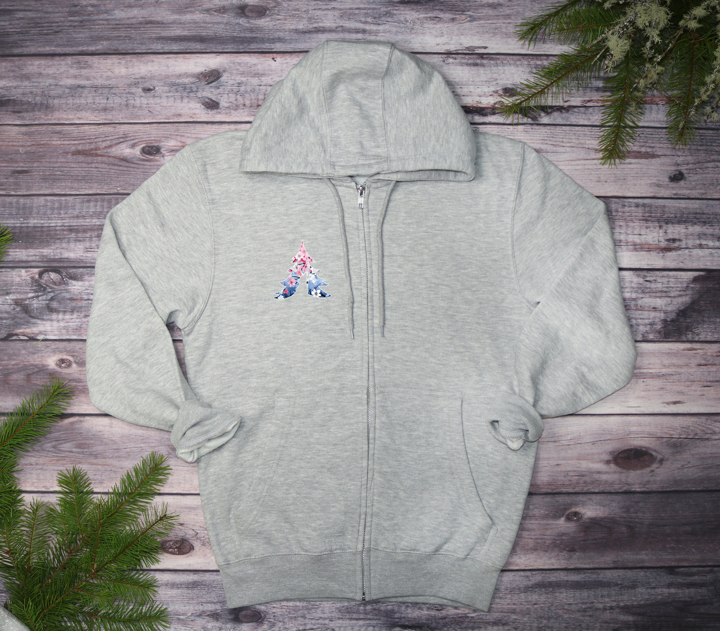 Cherry Blossom Dreams Midweight Zip-Up Hoodie