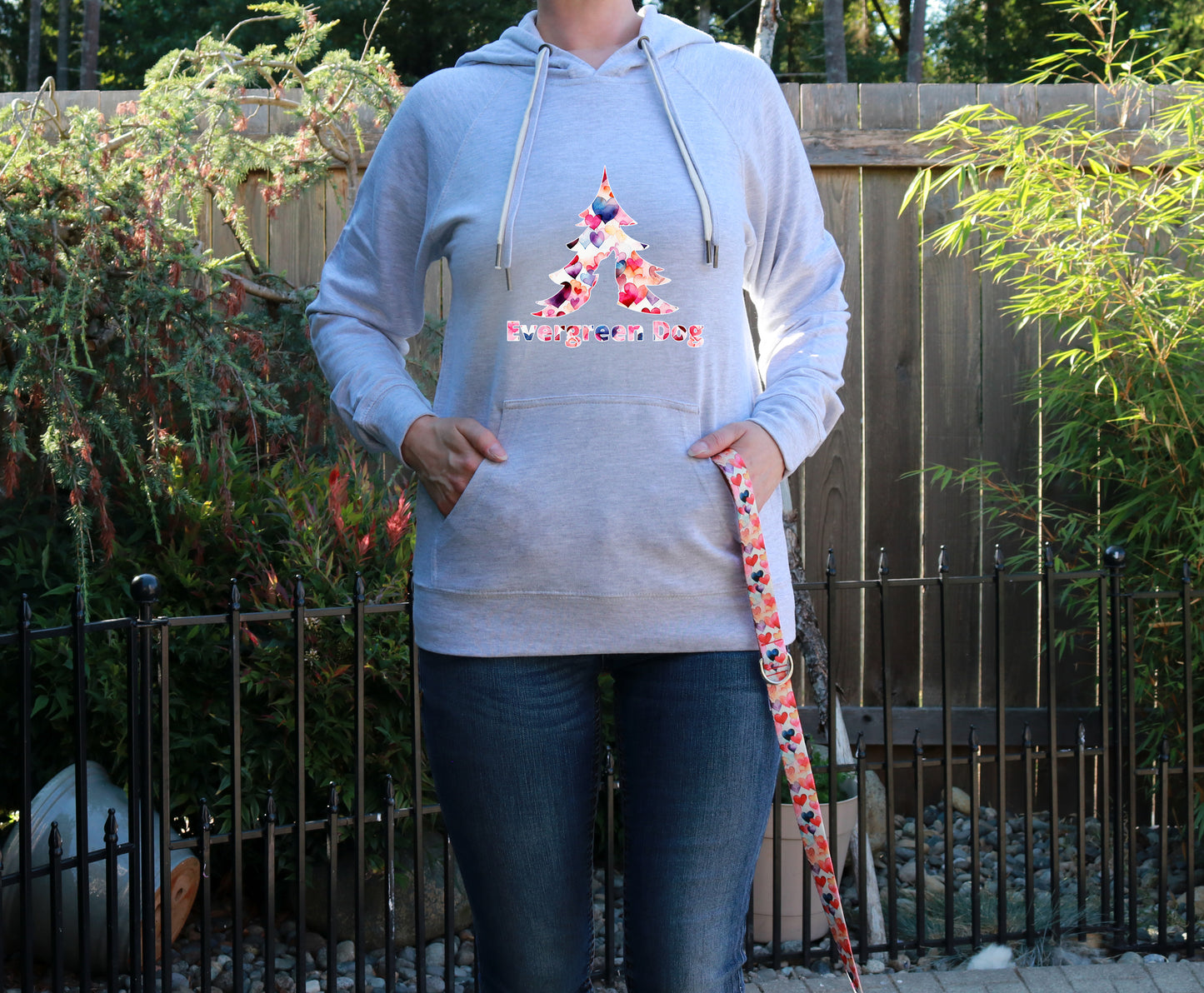 Dancing Hearts Lightweight Terry Pull-Over Hoodie