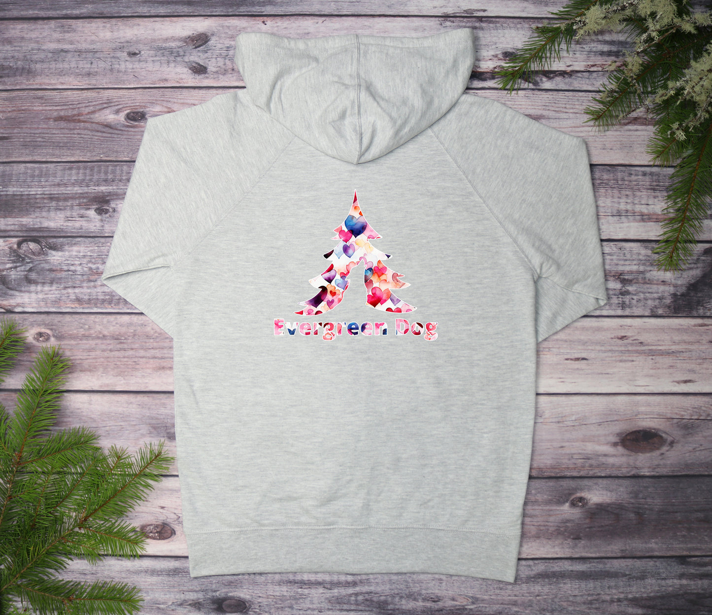 Dancing Hearts Lightweight Terry Zip-Up Hoodie