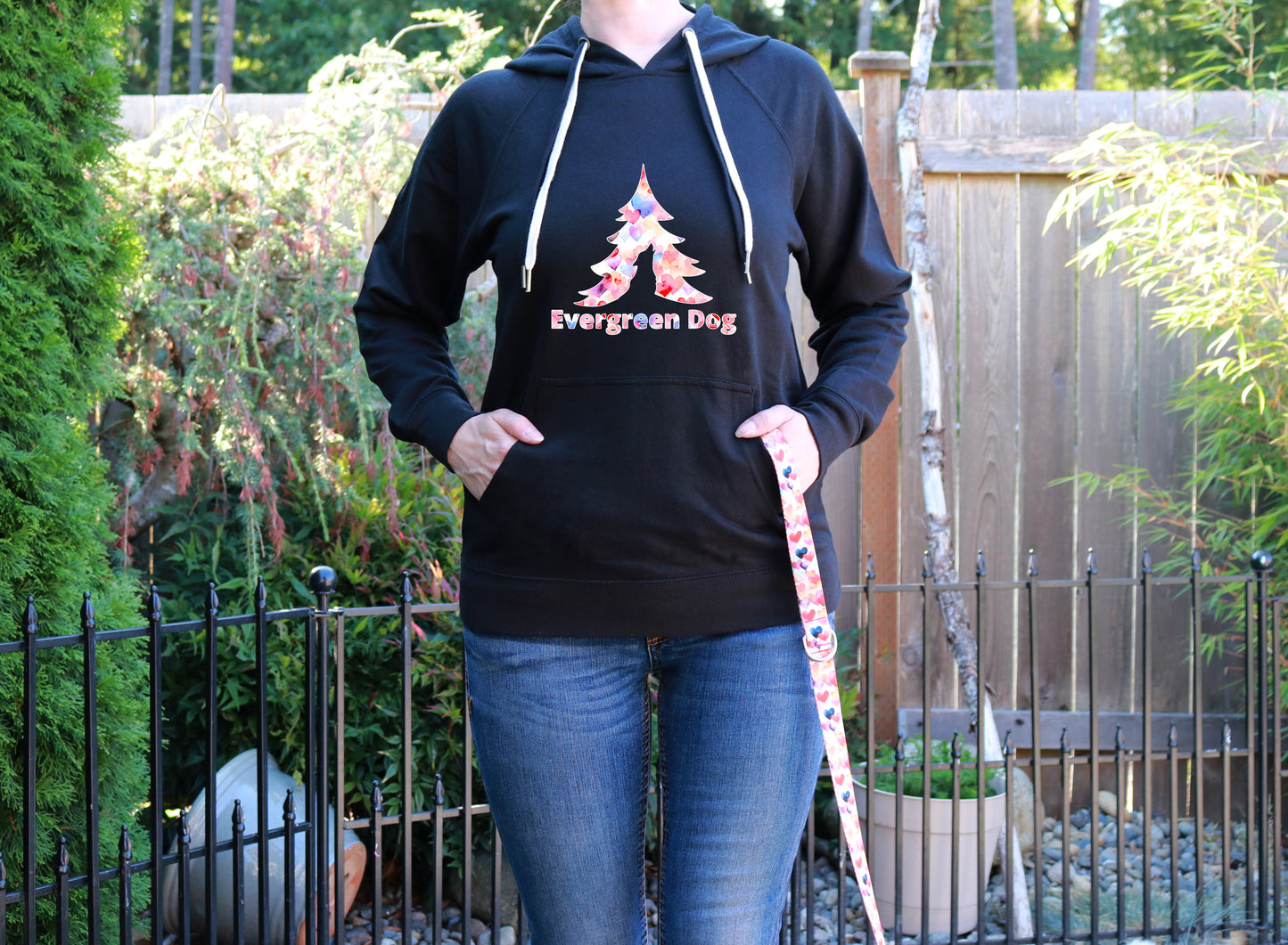 Dancing Hearts Lightweight Terry Pull-Over Hoodie
