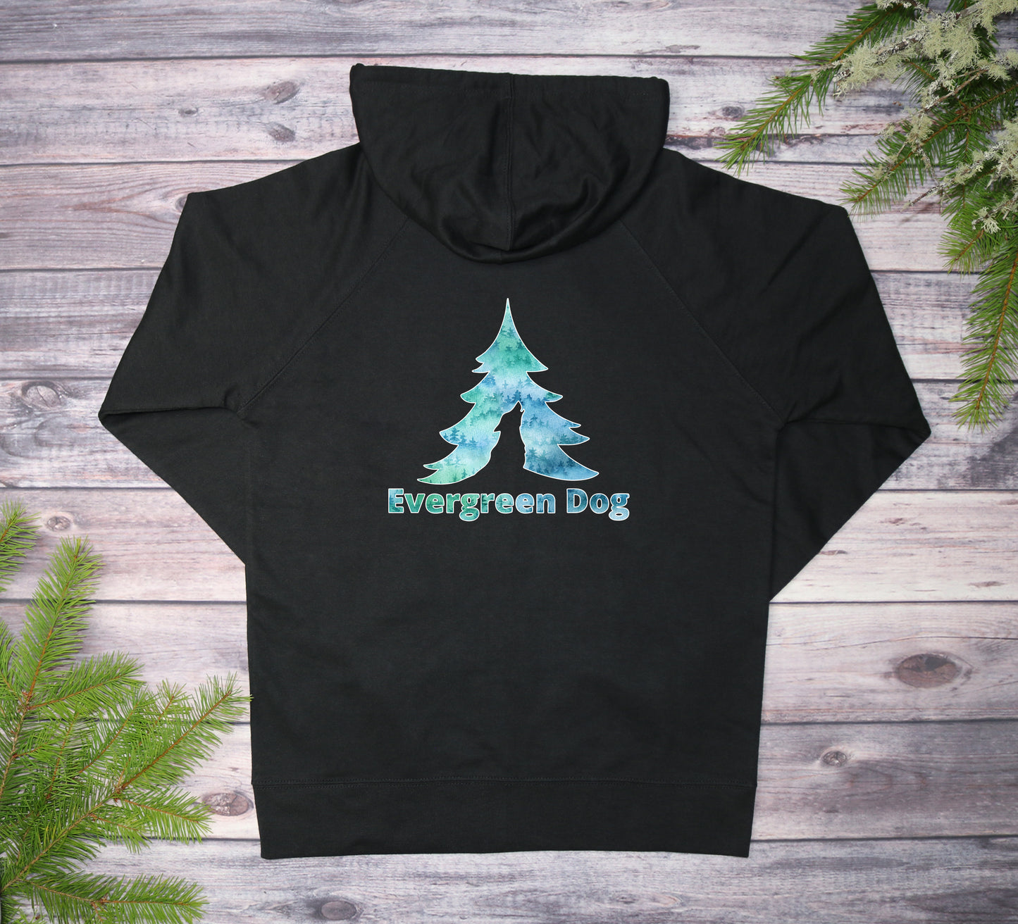 Foggy Morning Lightweight Terry Zip-Up Hoodie