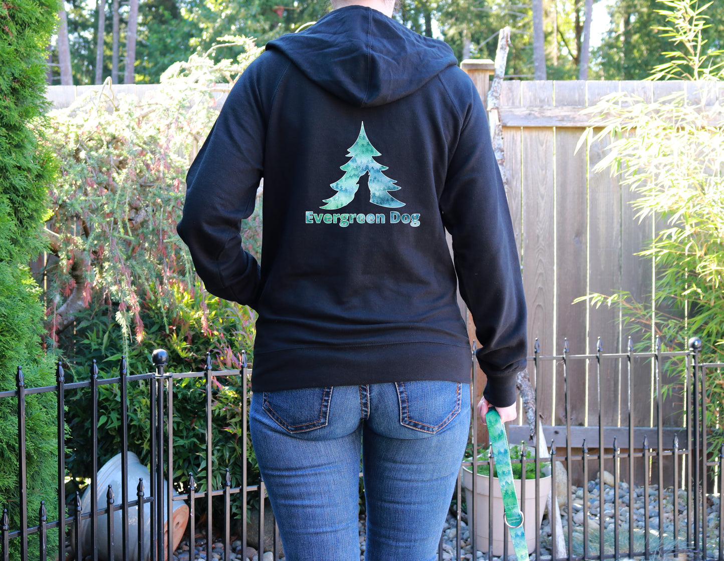 Foggy Morning Lightweight Terry Zip-Up Hoodie