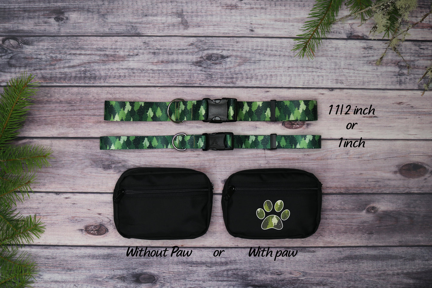 Green Camo Trees Fanny Pack