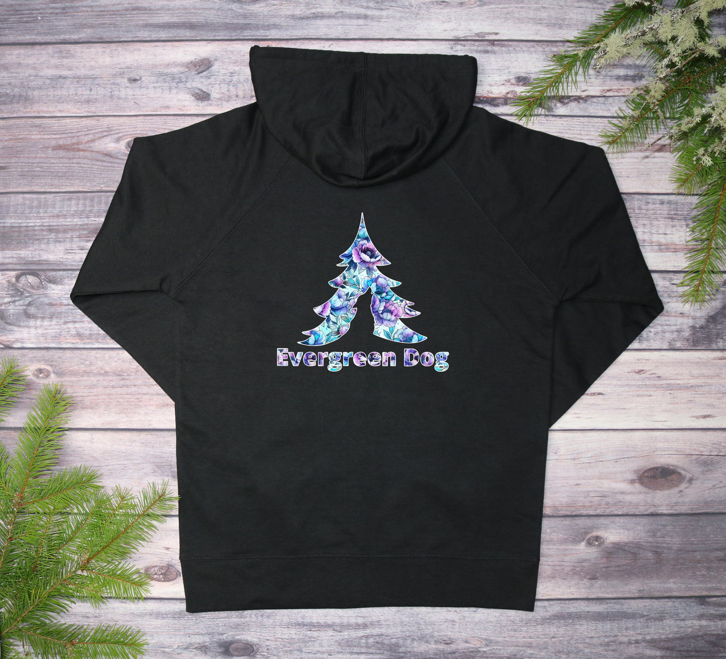 Peony Fantasy Lightweight Terry Zip-Up Hoodie