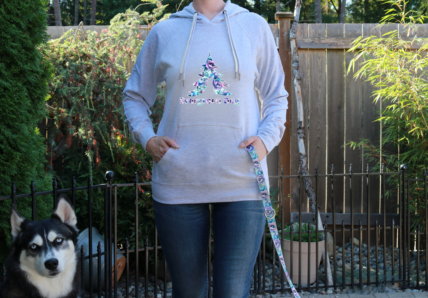 Peony Fantasy Lightweight Terry Pull-Over Hoodie