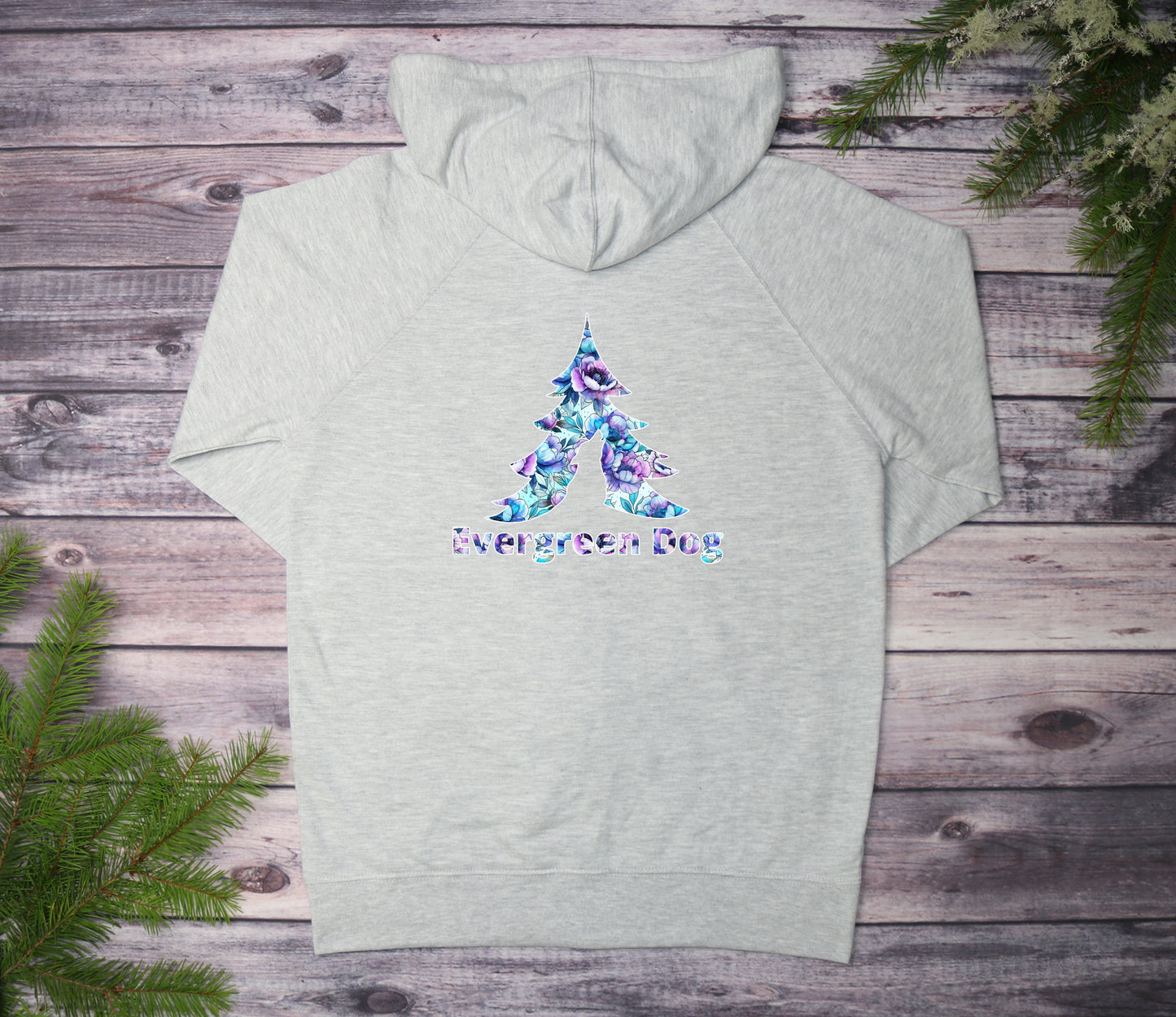 Peony Fantasy Lightweight Terry Zip-Up Hoodie