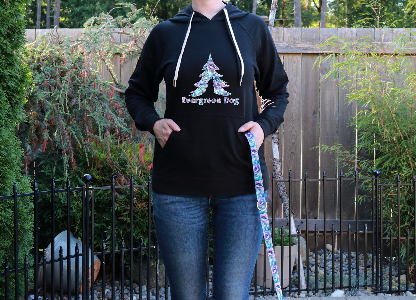 Peony Fantasy Lightweight Terry Pull-Over Hoodie