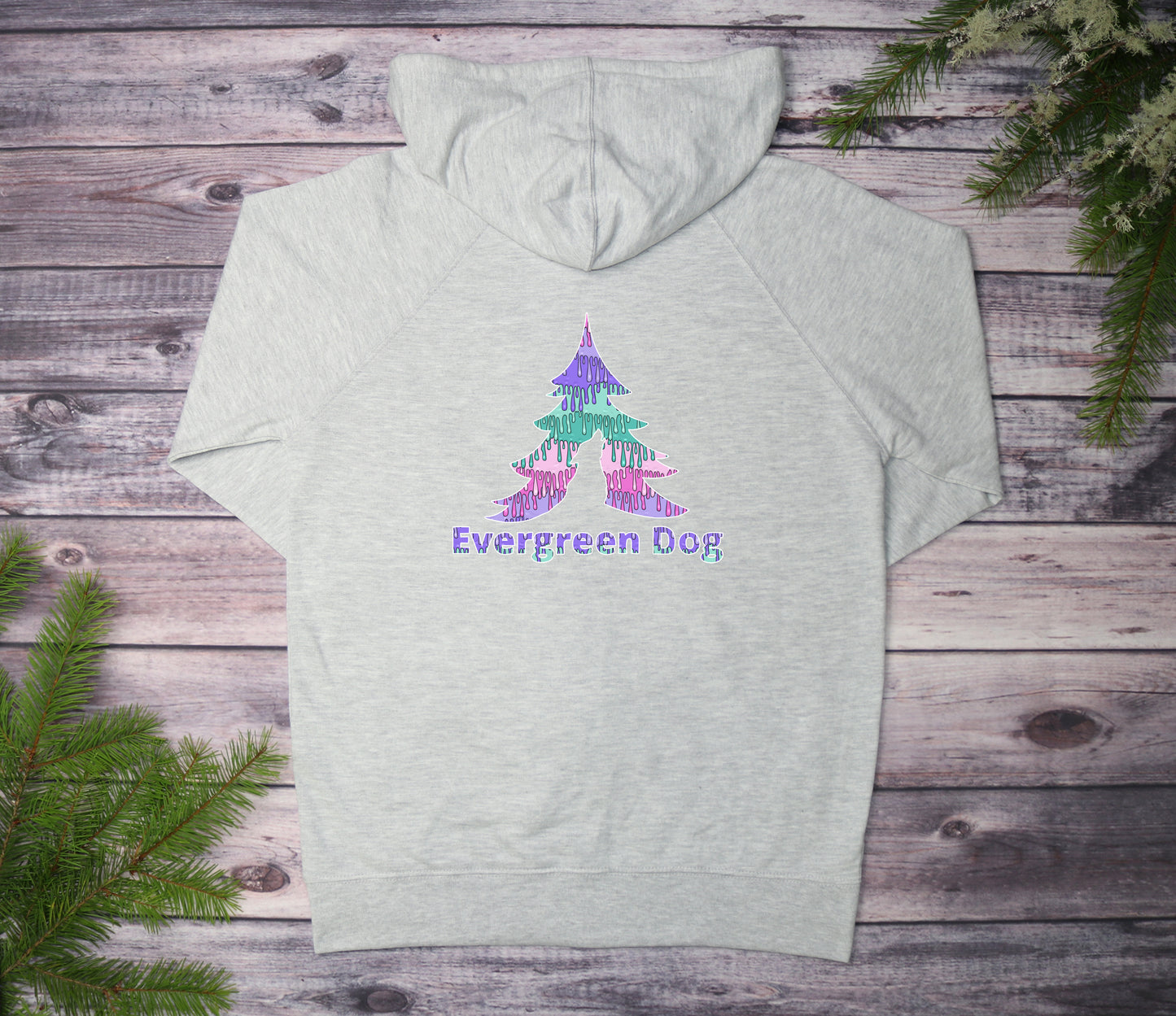 Playful Drips Lightweight Terry Zip-Up Hoodie