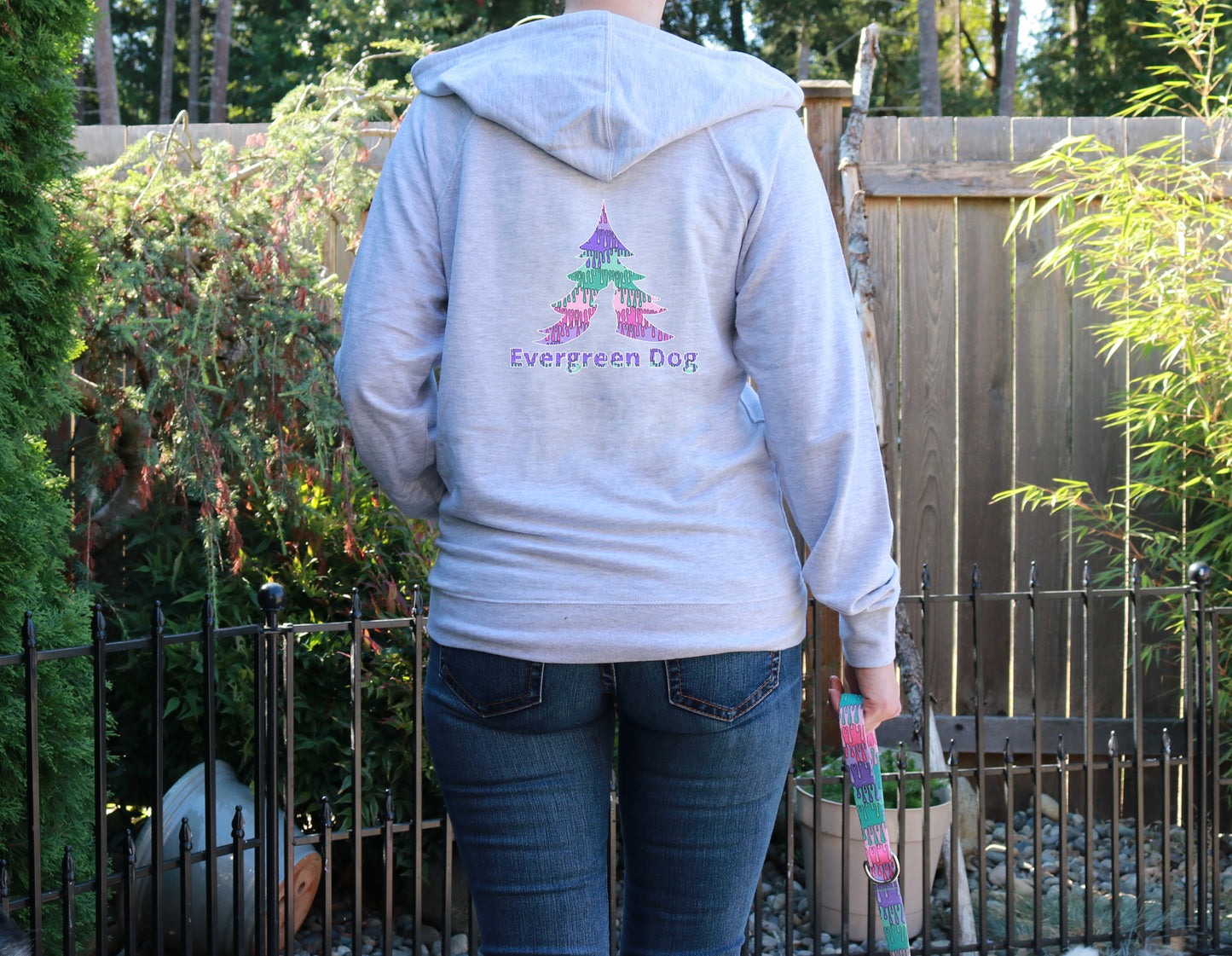 Playful Drips Lightweight Terry Zip-Up Hoodie