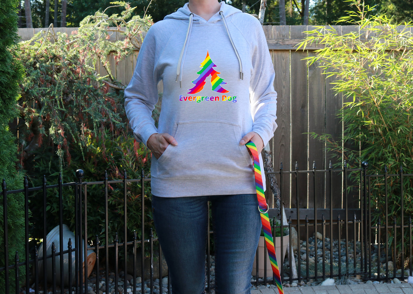 Pride Rainbow Lightweight Terry Pull-Over Hoodie