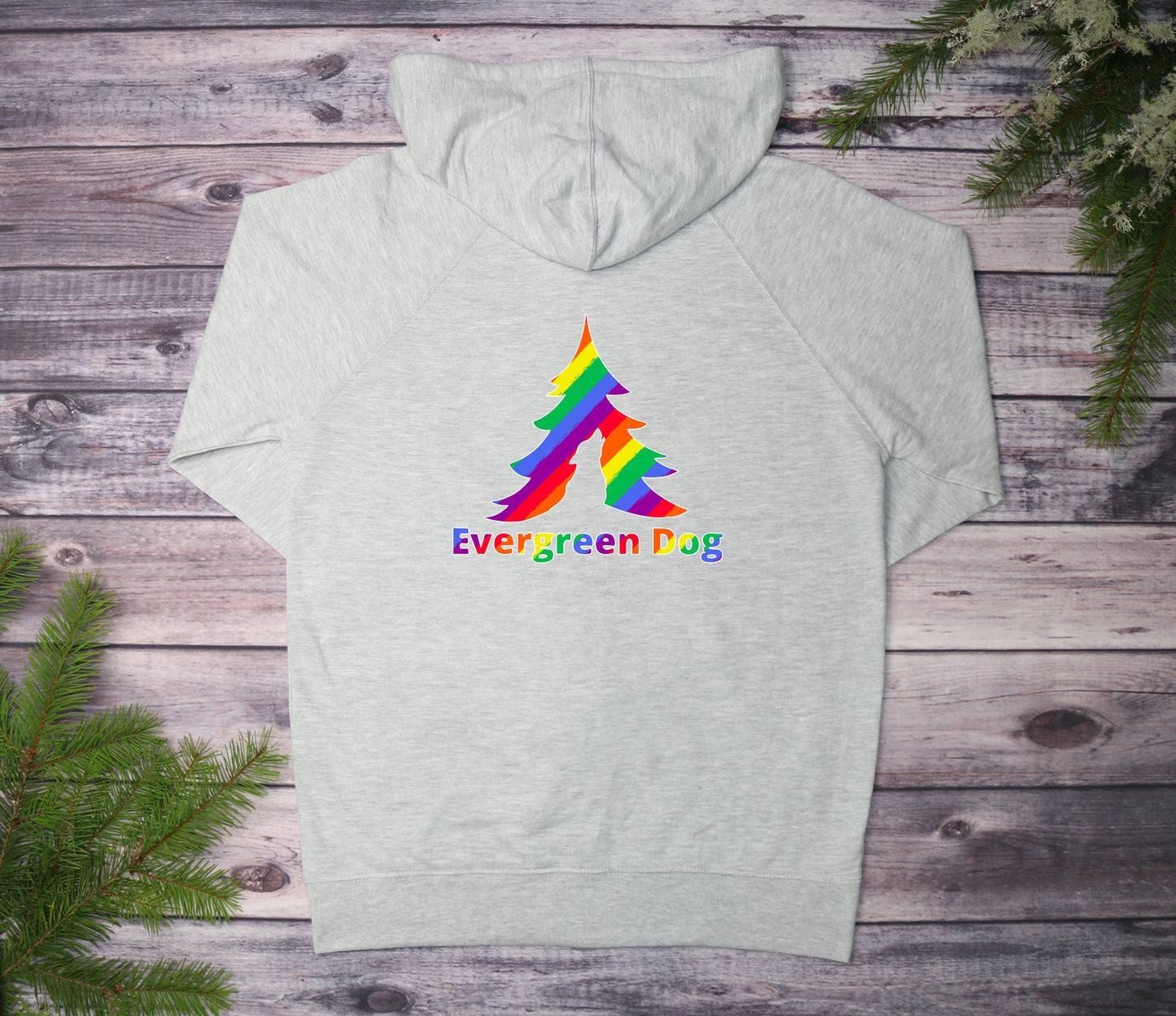 Pride Rainbow Lightweight Terry Zip-Up Hoodie