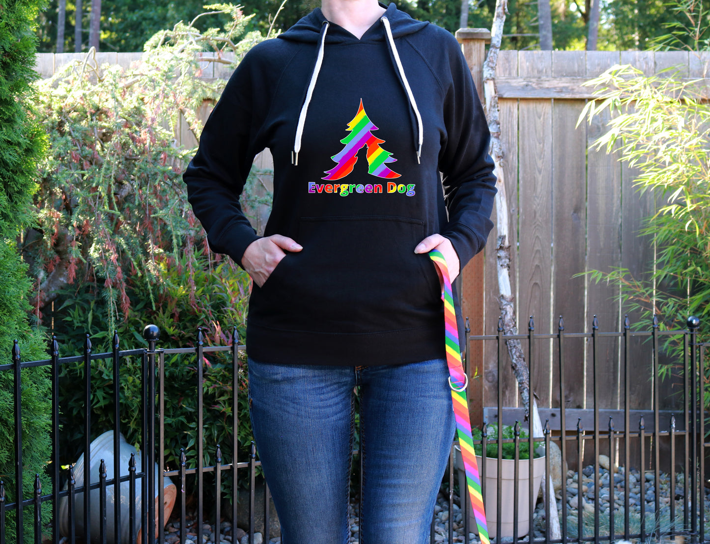 Pride Rainbow Lightweight Terry Pull-Over Hoodie