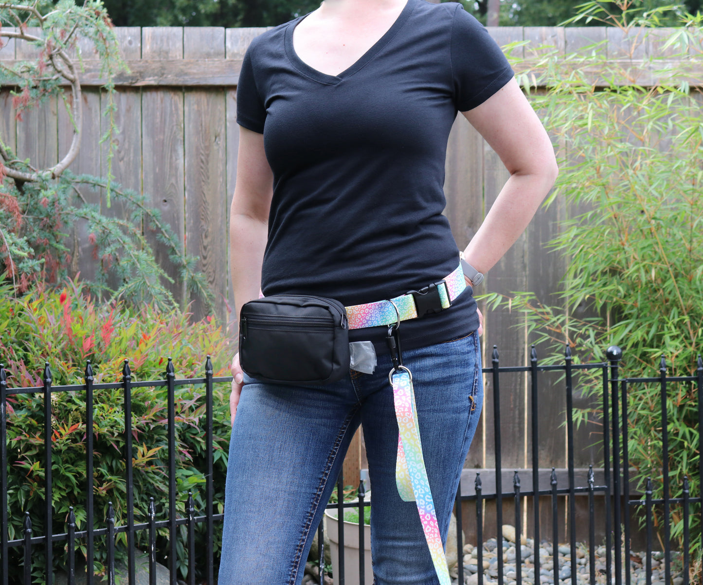 Rainbow Leopard Fanny Pack
