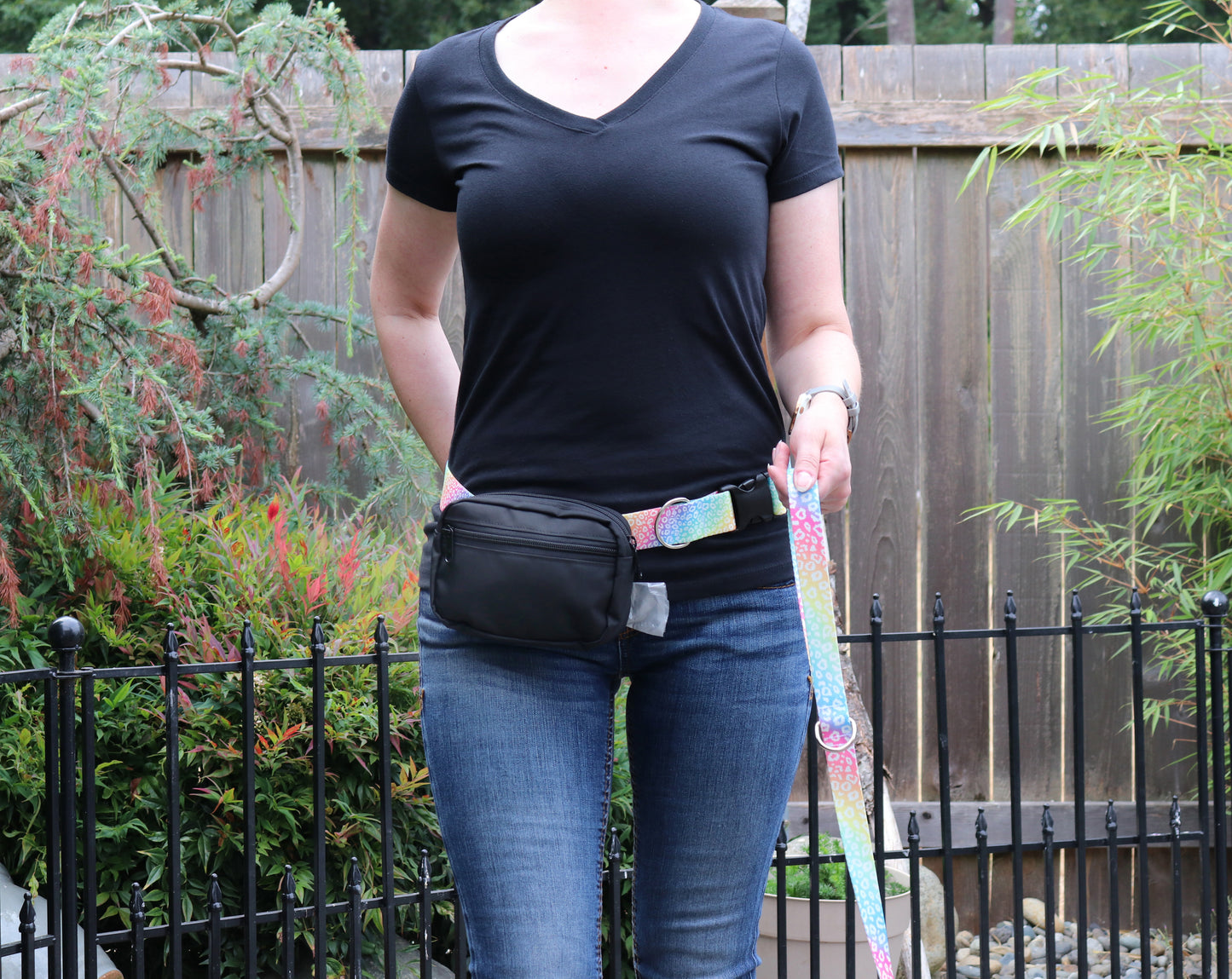Rainbow Leopard Fanny Pack