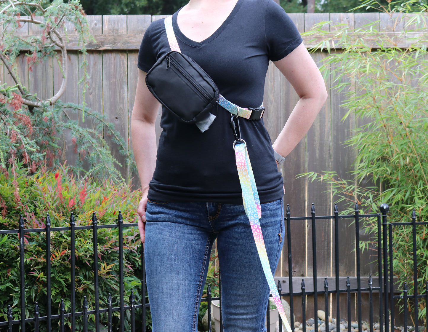 Rainbow Leopard Fanny Pack
