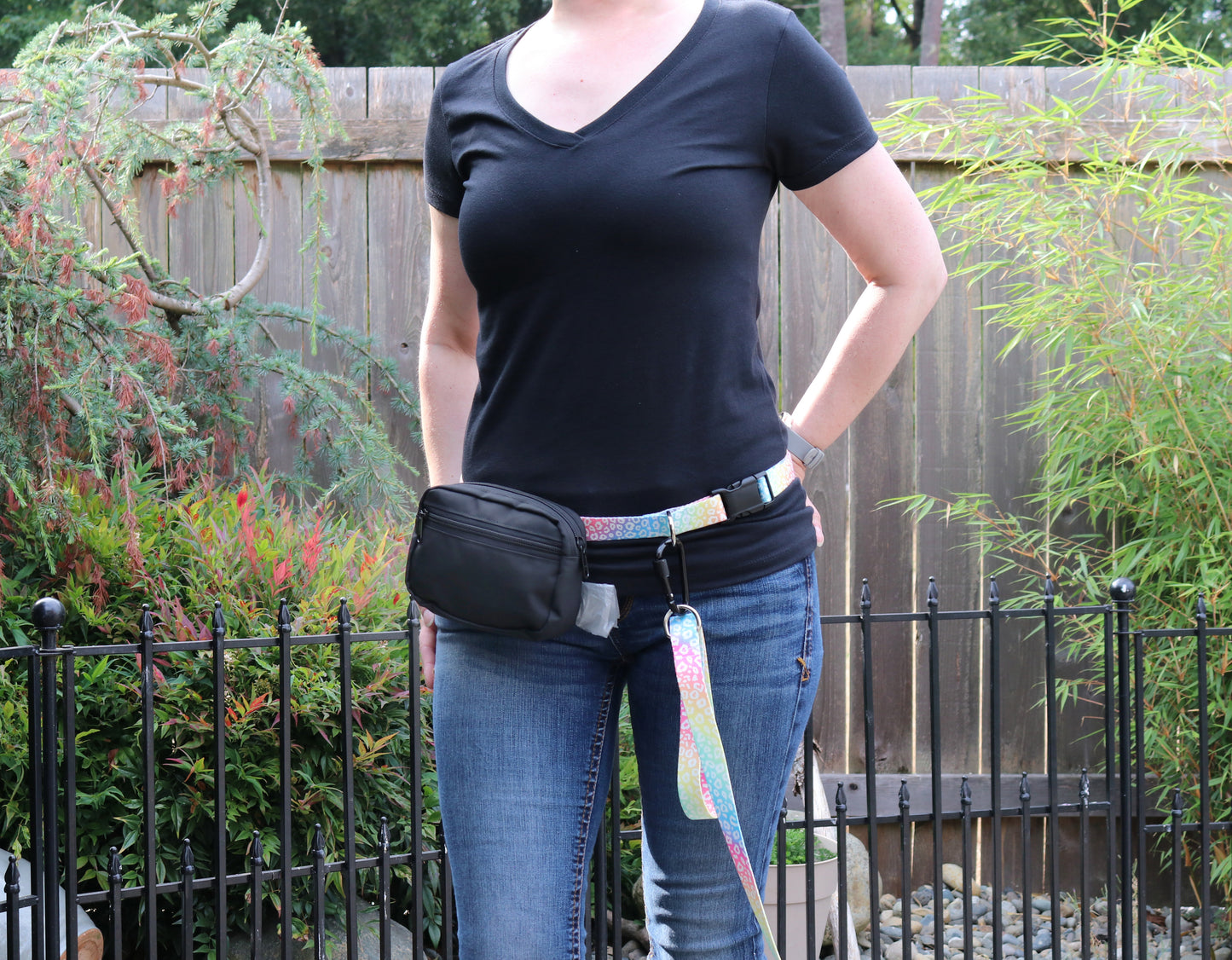 Rainbow Leopard Fanny Pack