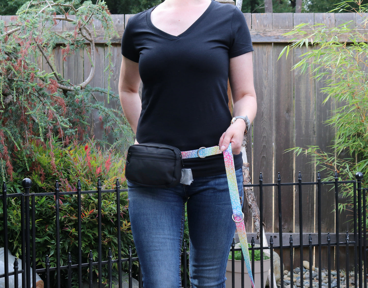 Rainbow Leopard Fanny Pack