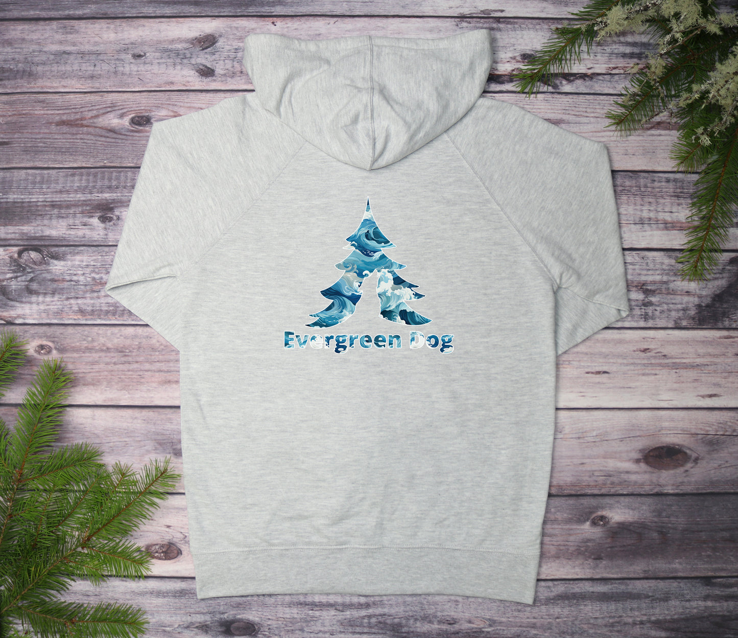 Sublime Waves Lightweight Terry Zip-Up Hoodie