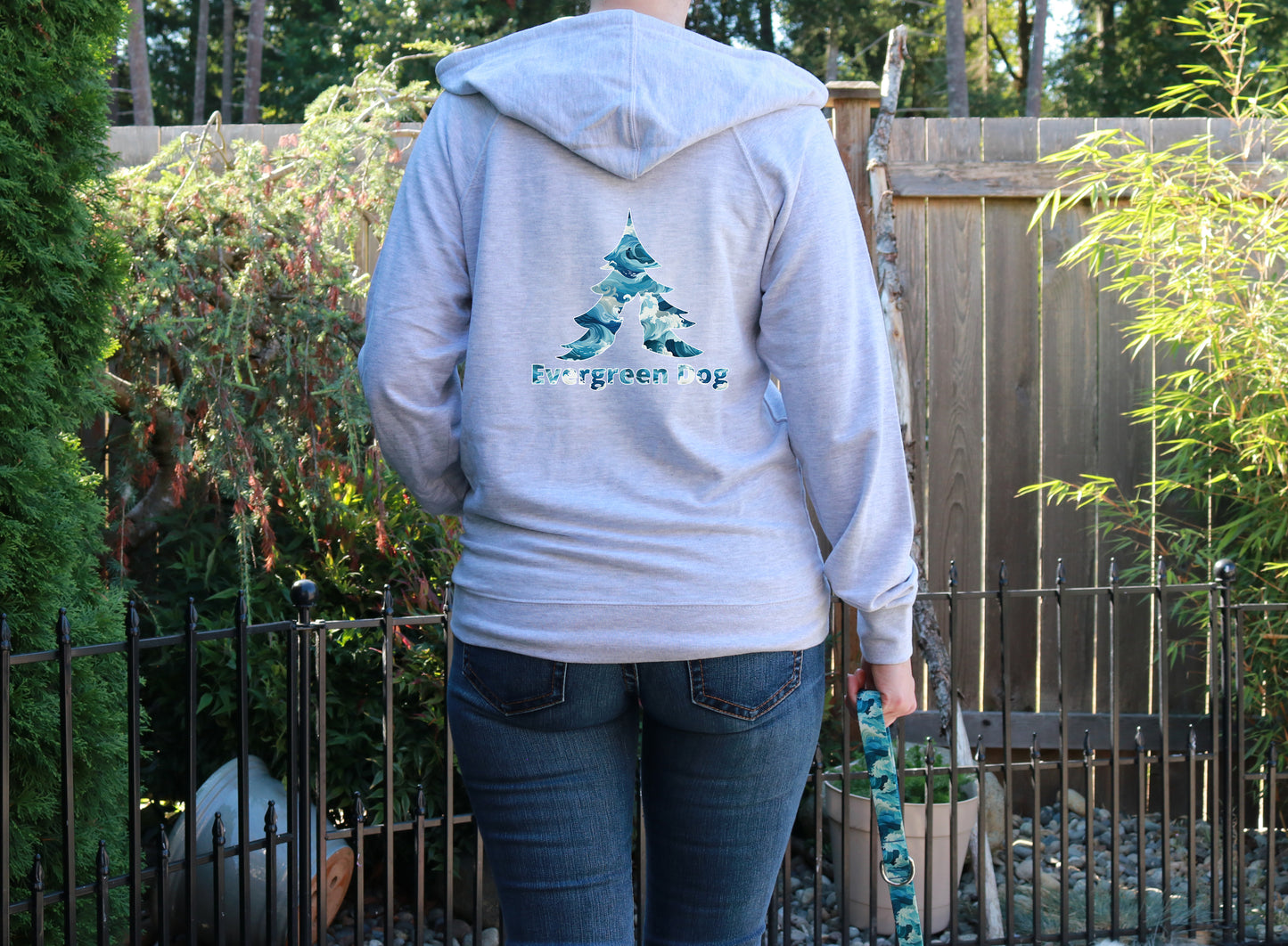 Sublime Waves Lightweight Terry Zip-Up Hoodie