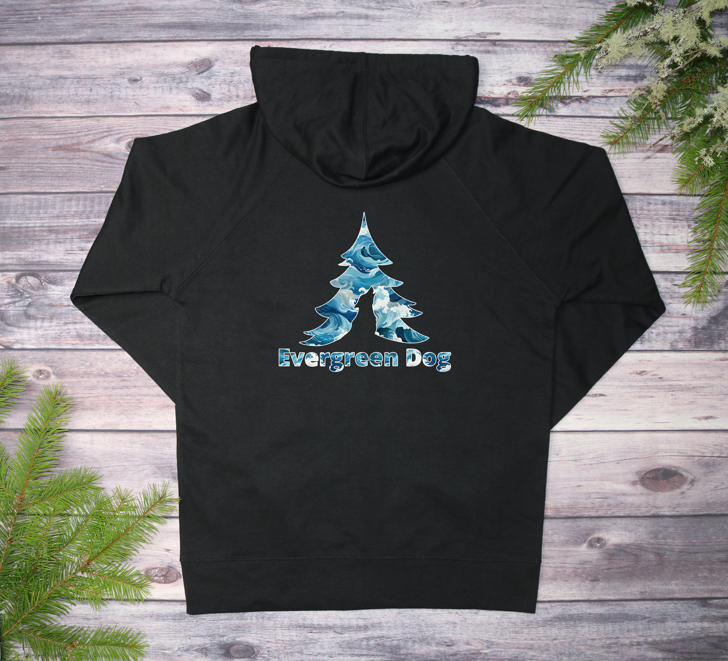 Sublime Waves Lightweight Terry Zip-Up Hoodie