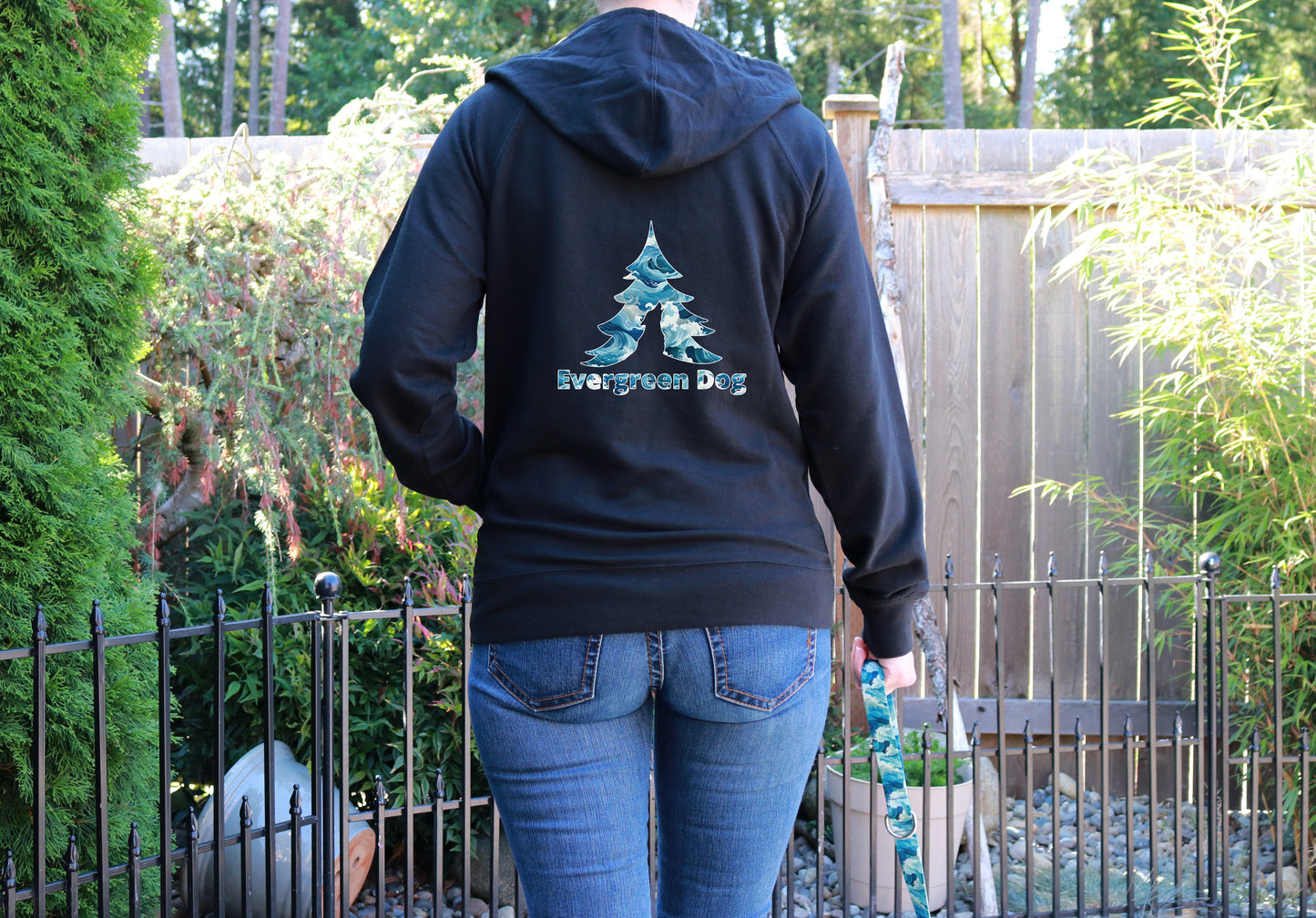 Sublime Waves Lightweight Terry Zip-Up Hoodie