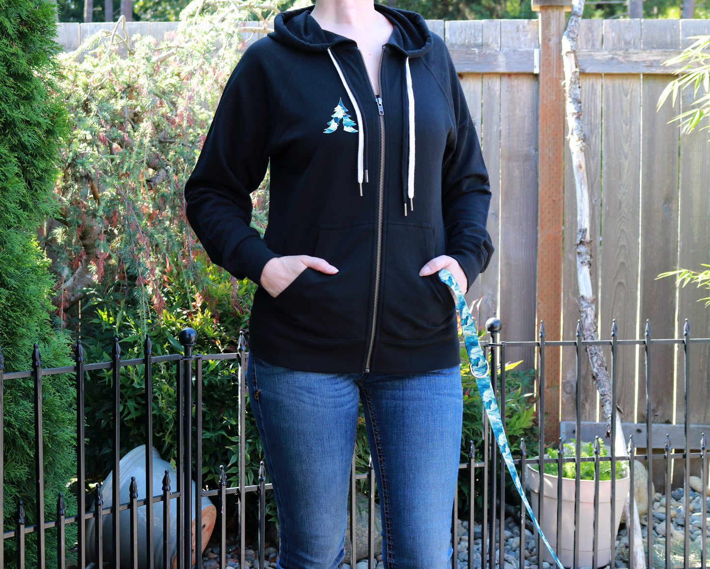 Sublime Waves Lightweight Terry Zip-Up Hoodie