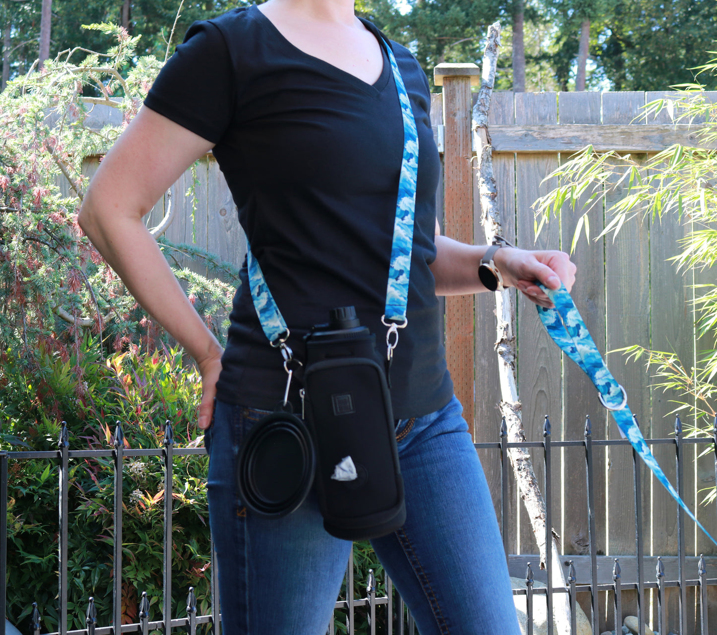 Sublime Waves Crossbody Water Bottle Holder