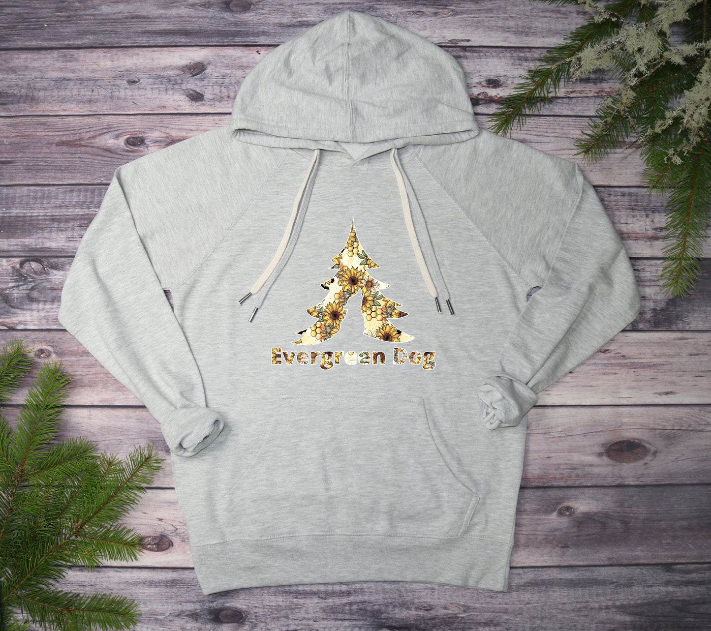 Sunflowers & Honey Lightweight Terry Pull-Over Hoodie