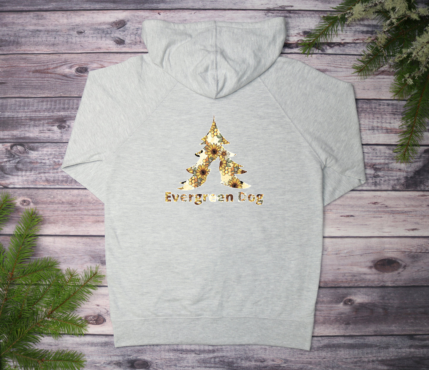 Sunflowers & Honey Lightweight Terry Zip-Up Hoodie