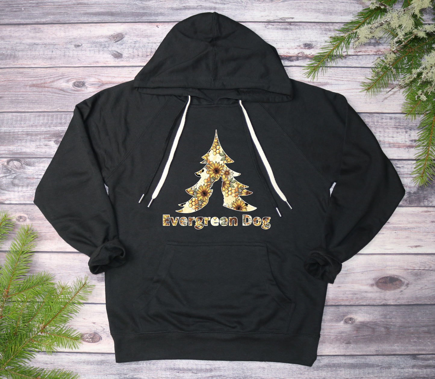 Sunflowers & Honey Lightweight Terry Pull-Over Hoodie