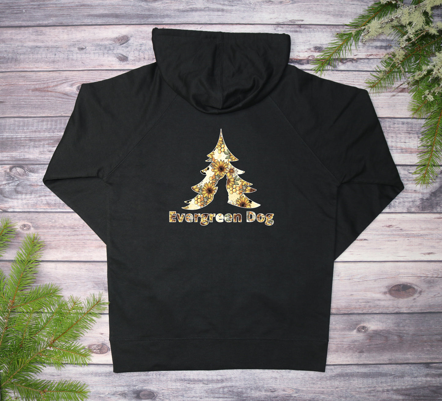 Sunflowers & Honey Lightweight Terry Zip-Up Hoodie