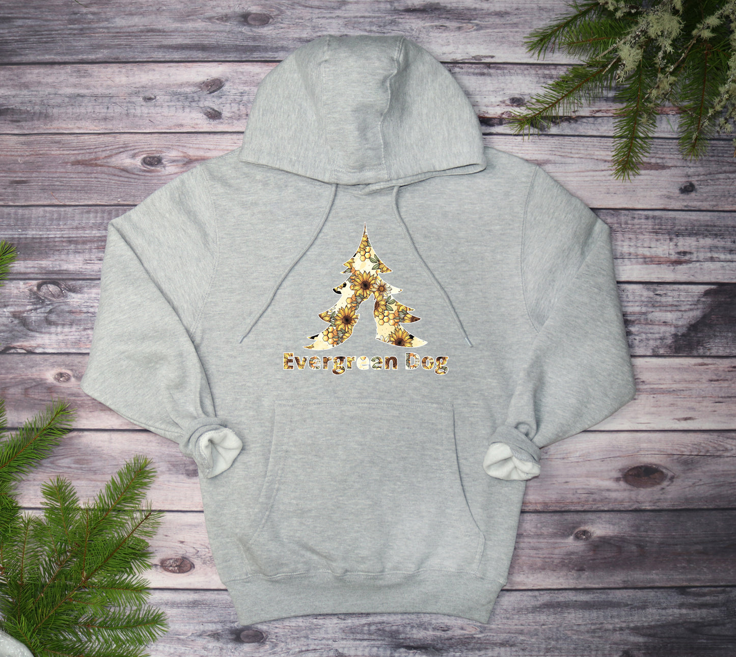 Sunflowers & Honey Midweight Pull-Over Hoodie
