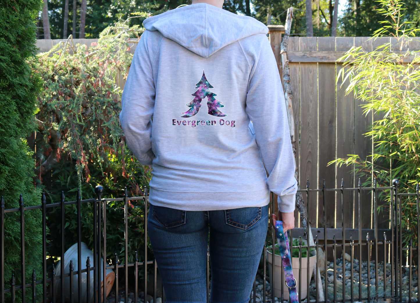 Twilight Galaxy Lightweight Terry Zip-Up Hoodie