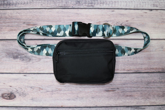 Blue Camo Trees Fanny Pack