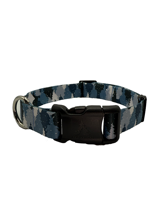 Blue Camo Trees Collar