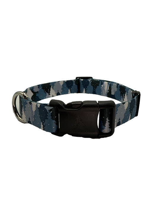 Blue Camo Trees Collar