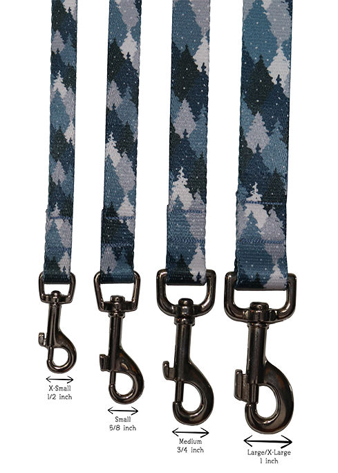 Blue Camo Trees Leash