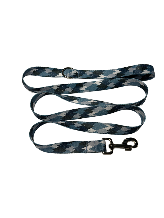 Blue Camo Trees Leash