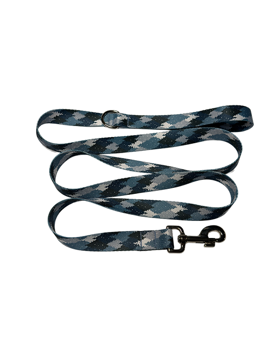 Blue Camo Trees Leash