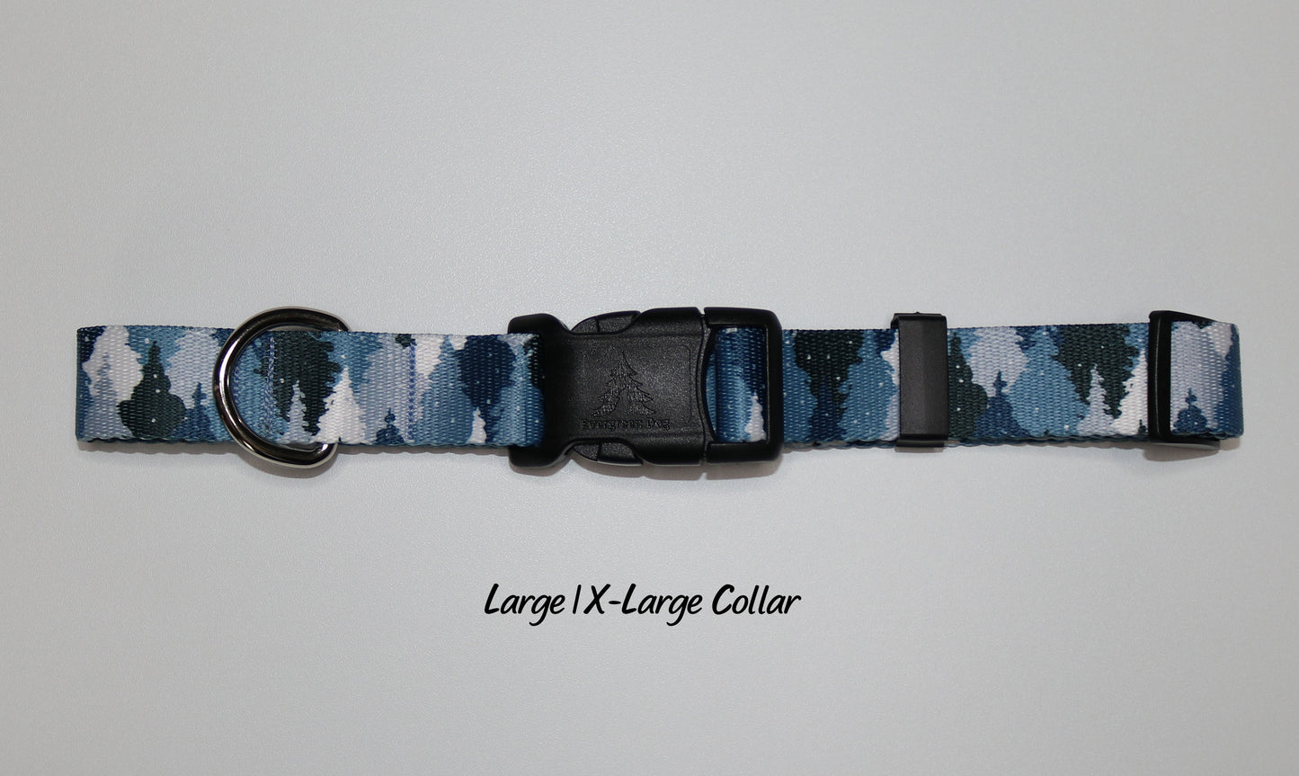 Blue Camo Trees Collar