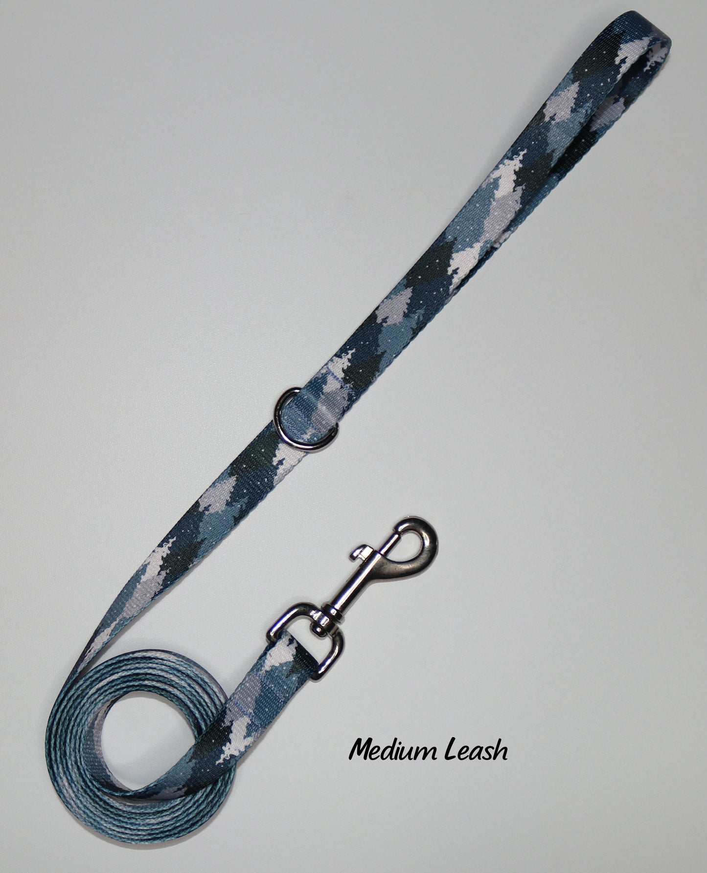 Blue Camo Trees Leash