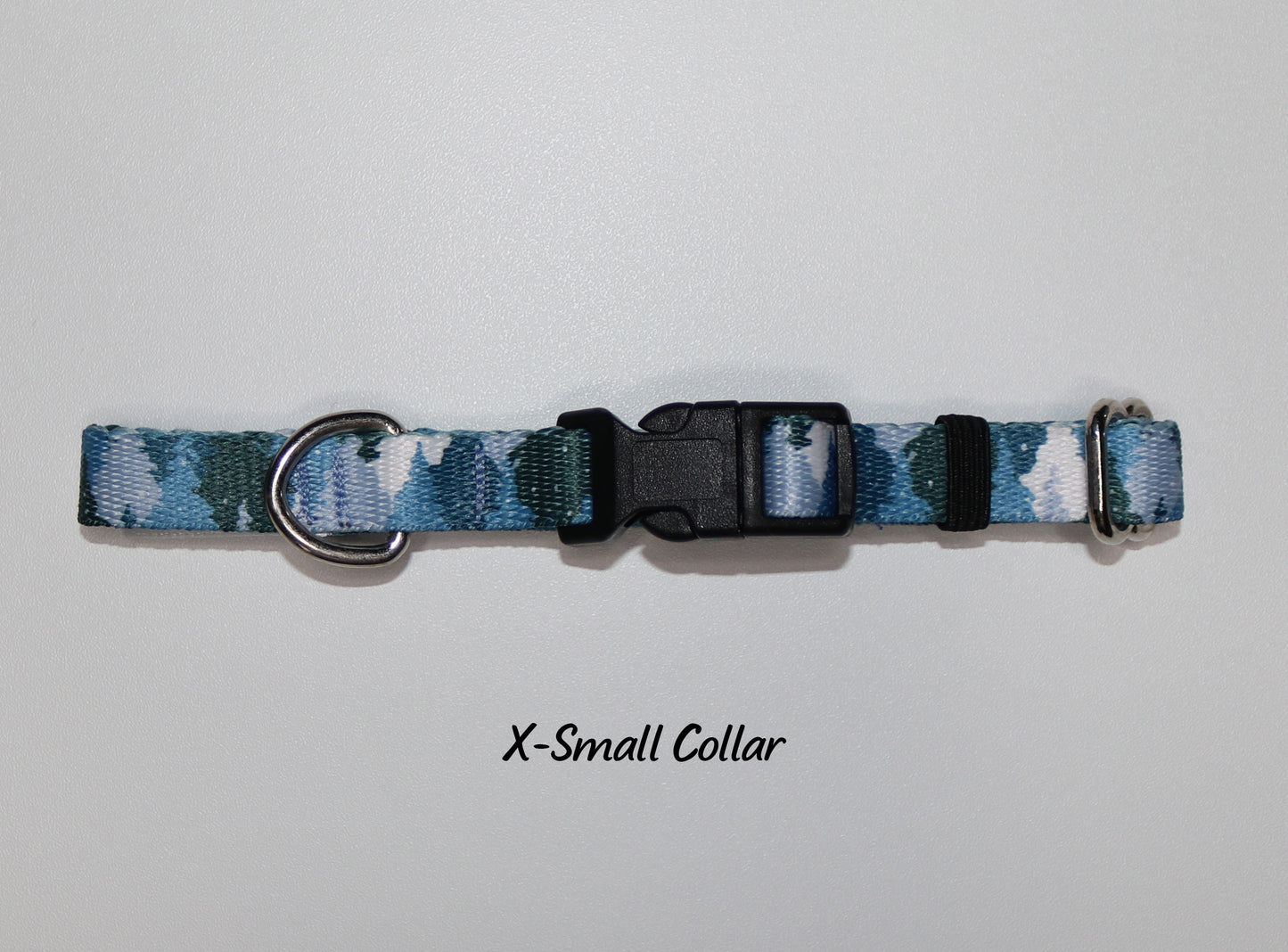 Blue Camo Trees Collar